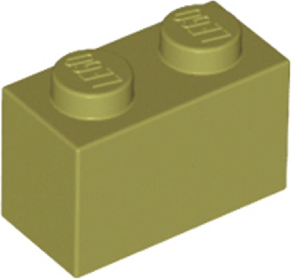 1 Stück LEGO, Teil Nr. 3004 in Olivgrün (Olive Green) Produktbild 