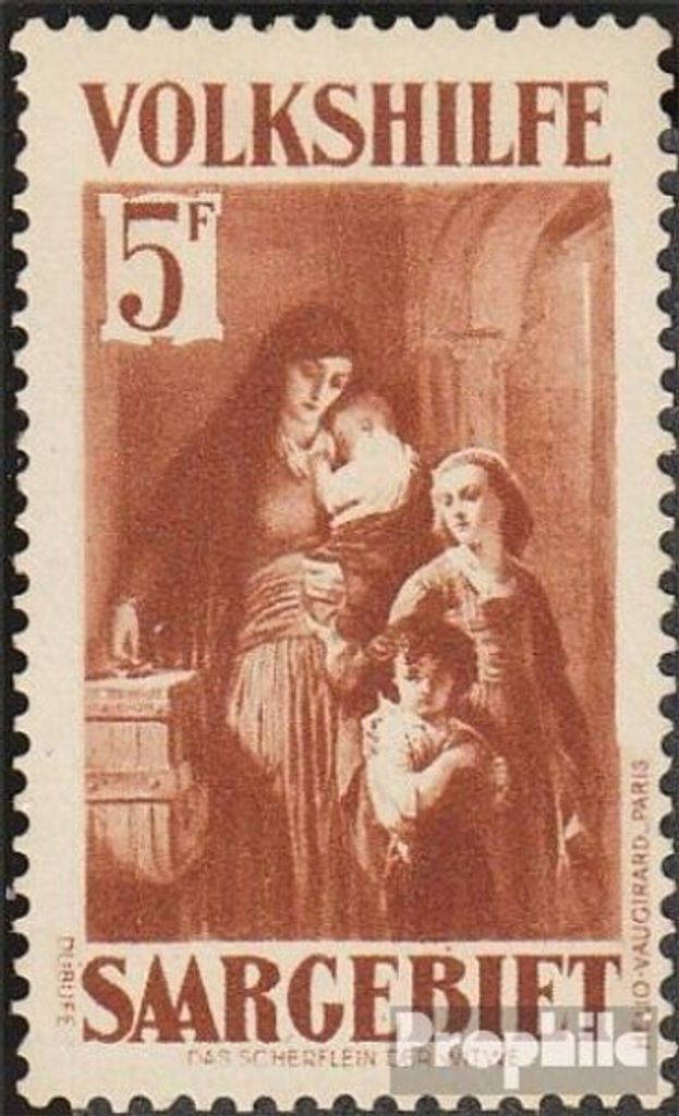 Briefmarken Saarland 1931 Mi 157 postfrisch Volkshilfe: Gemälde (IV)