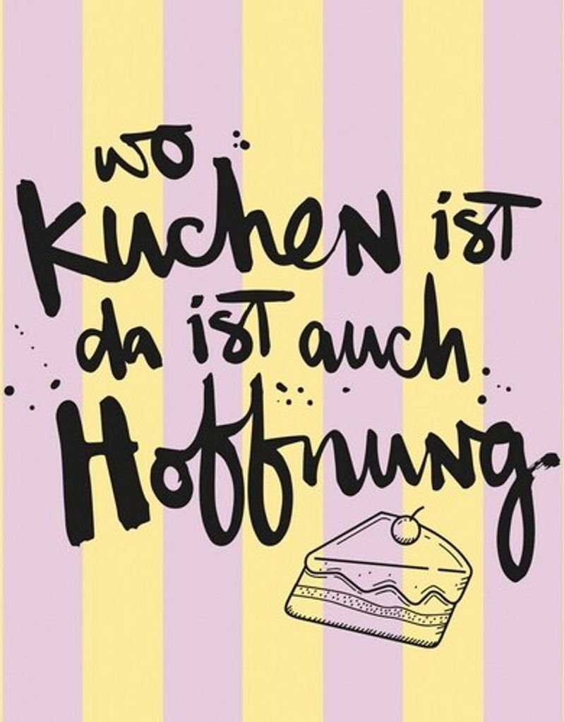 20 Servietten Kuchen Hoffnung - Wo Kuchen, da Hoffnung 33x33cm
