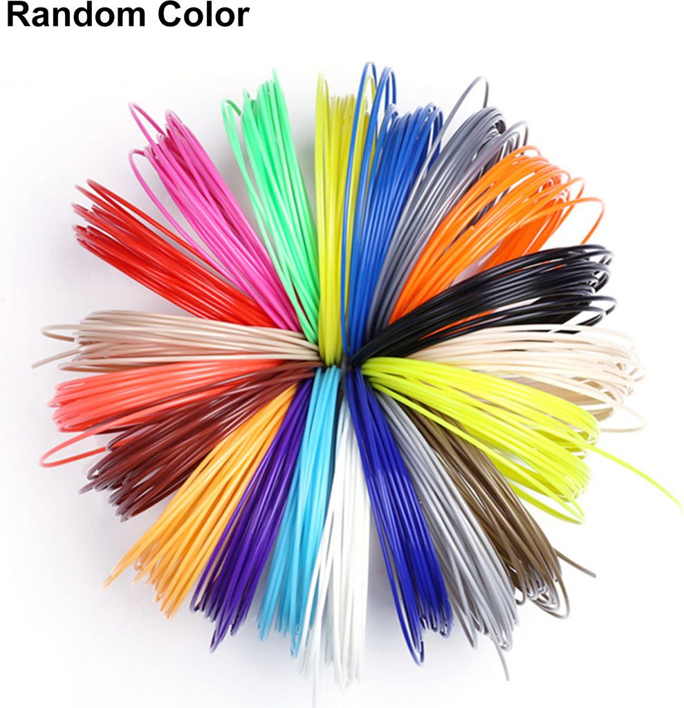 10/20 Farben 5m 1,75 mm PLA -Nachfüllfilament Verbrauchbar für 3D -Druckerzeichnungsstift-Zufällige Farbe, 20 Farben