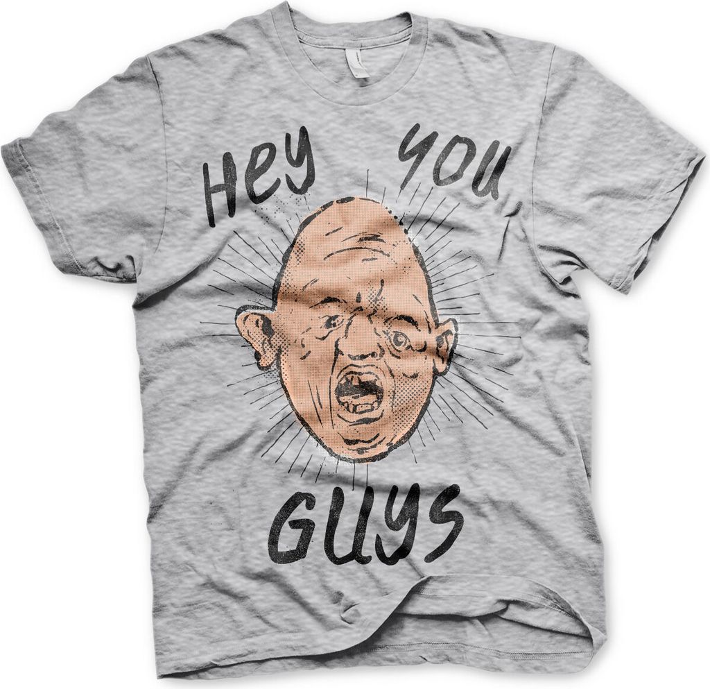 Goonies - Hey You Guys T-Shirt - Medium - Heather-Grey