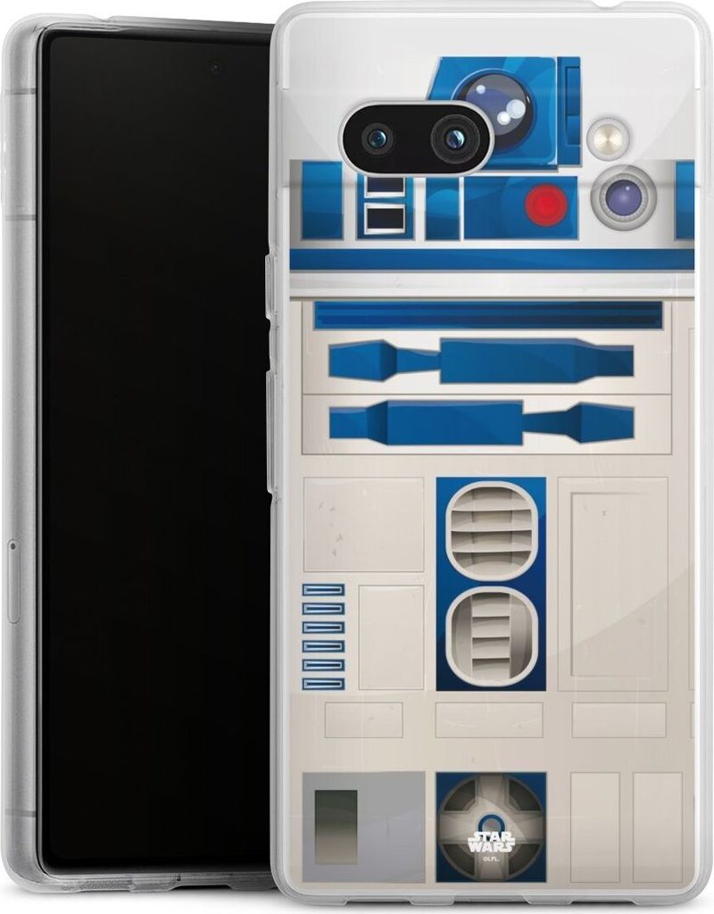 DeinDesign Handyhülle für Google Pixel 7a Silikon Hülle Case Smartphone Schutzhülle Fanartikel Star Wars R2D2