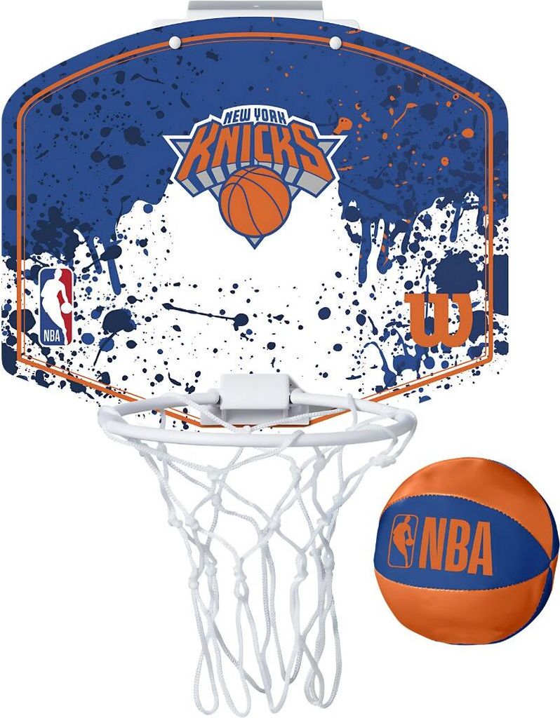 Wilson NBA Team Mini Hoop New York Knicks Basketbal Image du produit 
