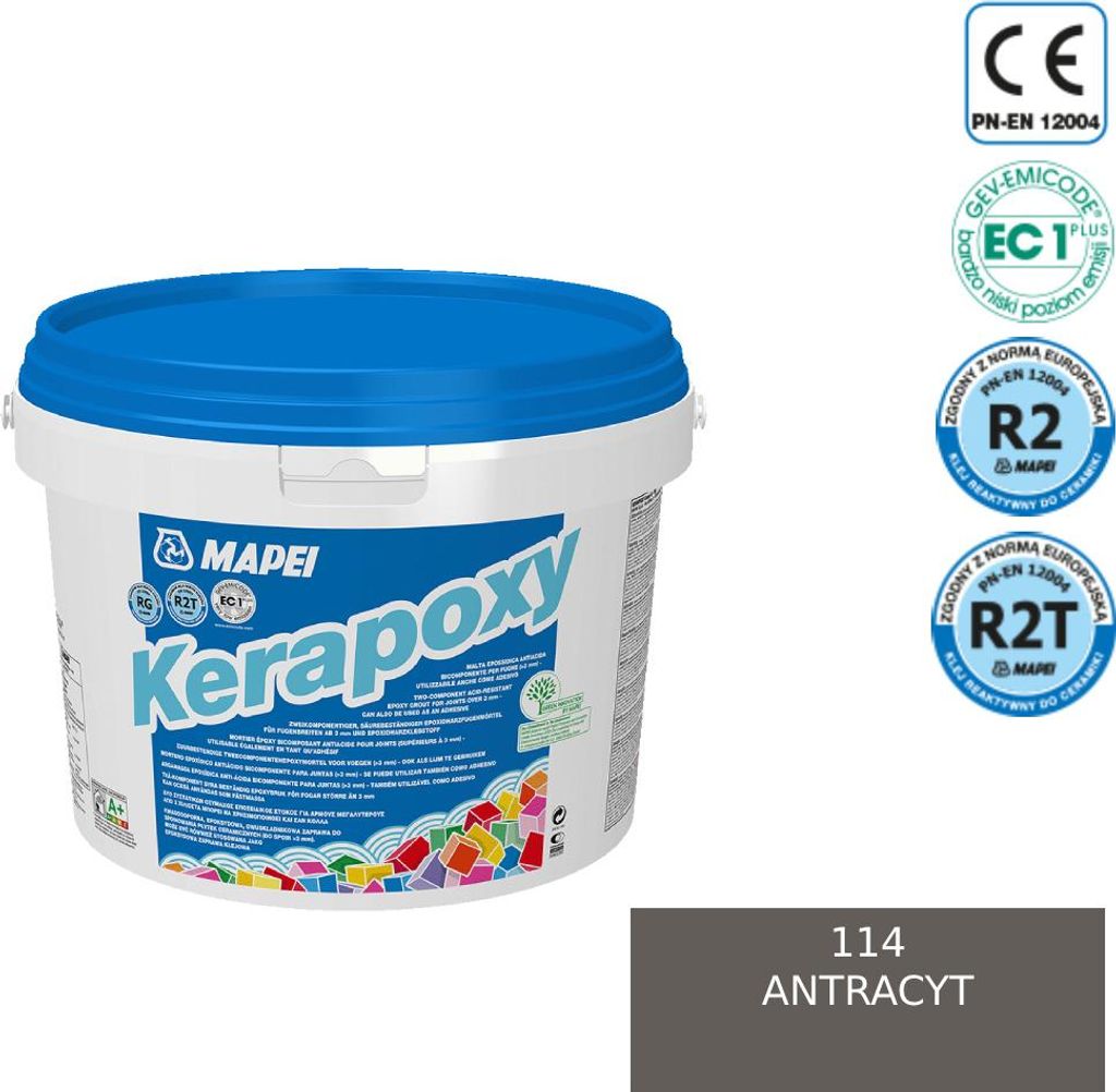 MAPEI KERAPOXY EPOXY-FUGEL - 114 Anthrazit 2kg