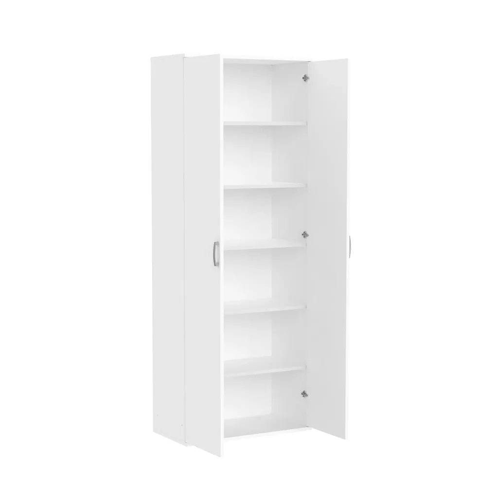 Armoire de rangement ouverte 70 cm BULVERDE - Dressing blanc épuré