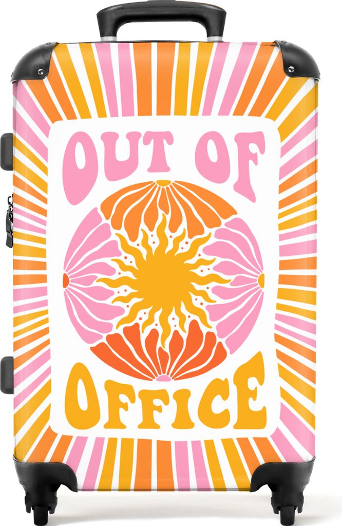 NoBoringSuitcases.com - Großer Koffer Damen - Reisekoffer mit 4 Rädern - Trolley auf Rädern 72 Liter - Rollkoffer große Frauen - Geräumiger Re...