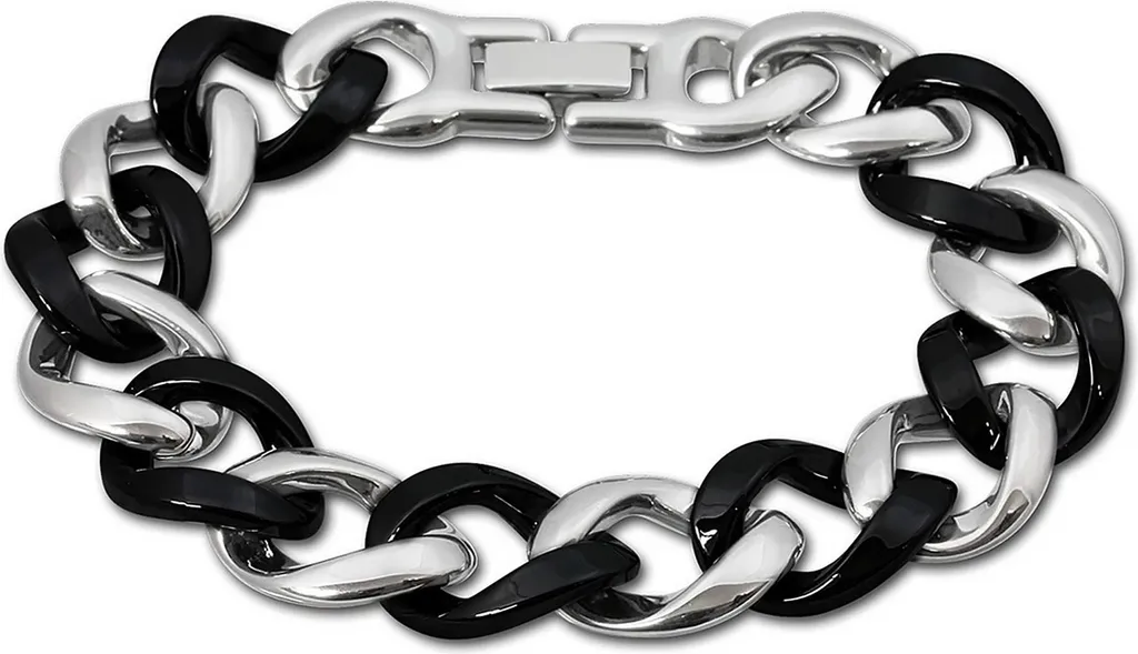 Regalo Donna: Bracciale Amello Ceramica Nera e Acciaio ESAX10S
