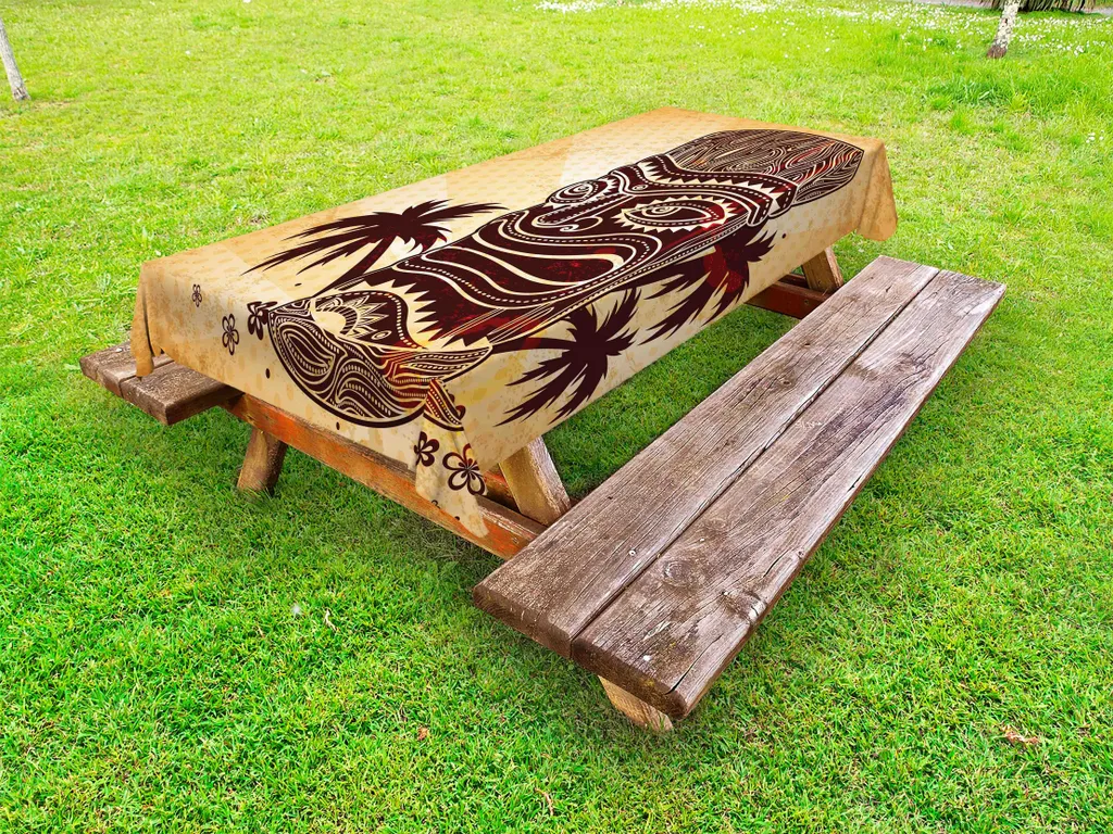 Tovaglia Poliestere Esterno 145x305 cm - Design Tiki ABAKUHAUS