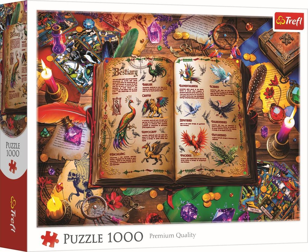 Trefl, Atlas fantastischer Vögel, 1000 Teile Puzzle Produktbild 