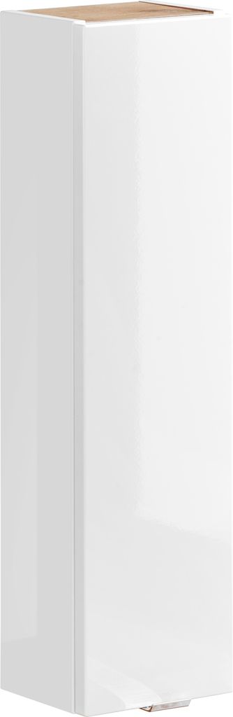 Hängender Badezimmerschrank 20 Cm, Weiß Glänzend, 1 Tür, Produktbild 