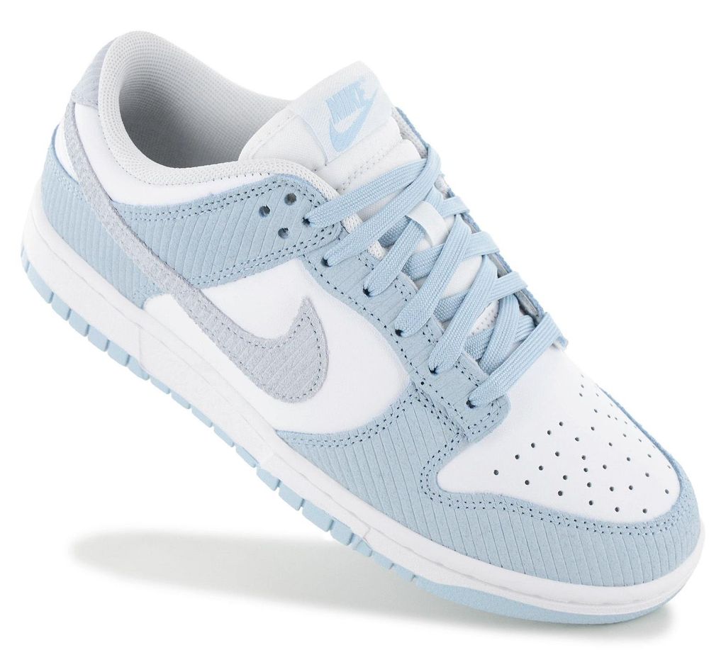 Nike Dunk Low W - Corduroy - dámské tenisky, bílá a modrá, Obrázek produktu 