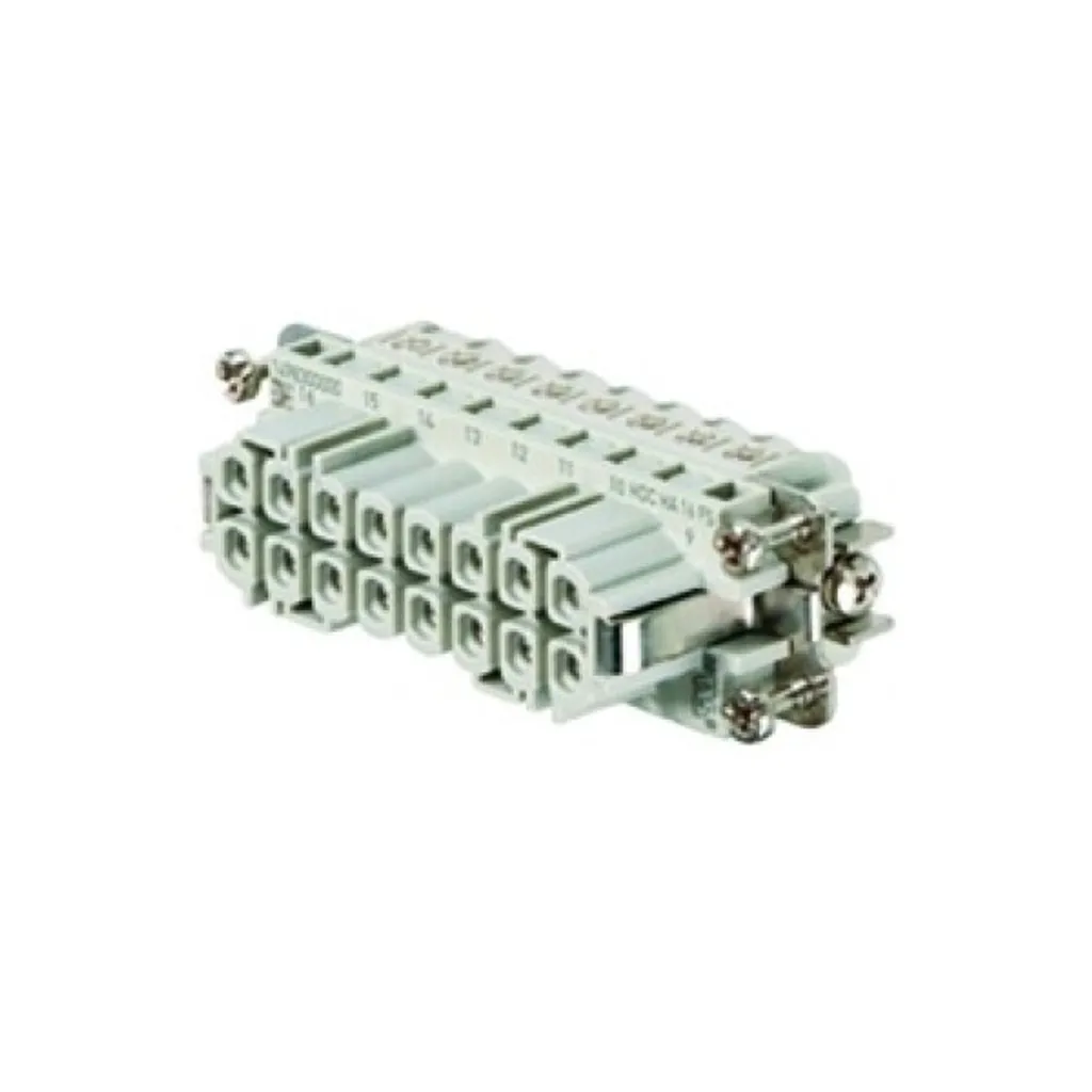 Insert de Connecteur Robuste 16 Pôles Weidmüller HDC HA 16 MS à Vis