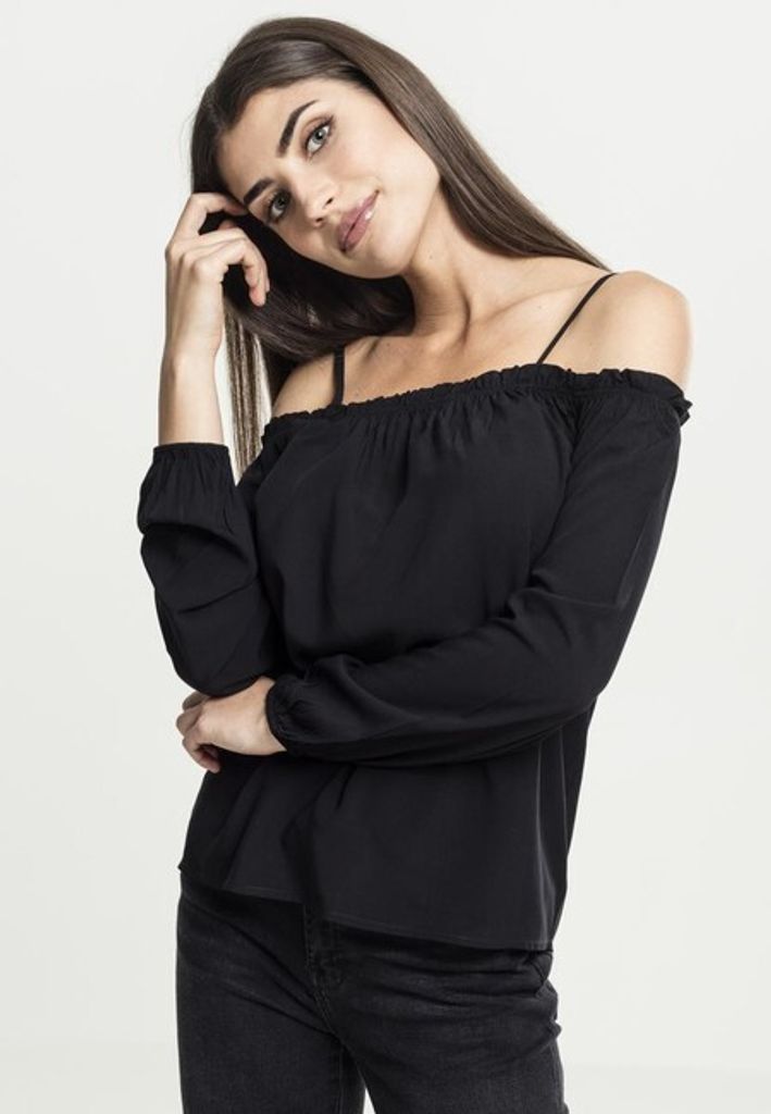 Urban Classics Dámsky rukáv s dlhým rukávom Cold Shoulder Obrázok produktu 