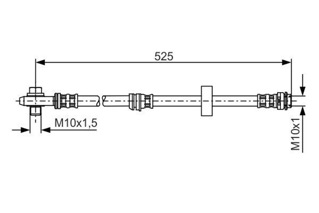 Bosch Bremsschlauch Vorderachse 1 987 476 945