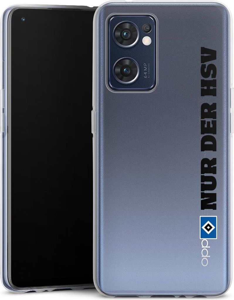 DeinDesign Handyhülle für Oppo Find X5 Lite Silikon Hülle Case Smartphone Schutzhülle HSV Hamburger SV transparent