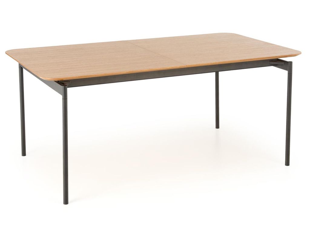 Halmar Klappbarer Esstisch Smart - Eiche natur / schwarz