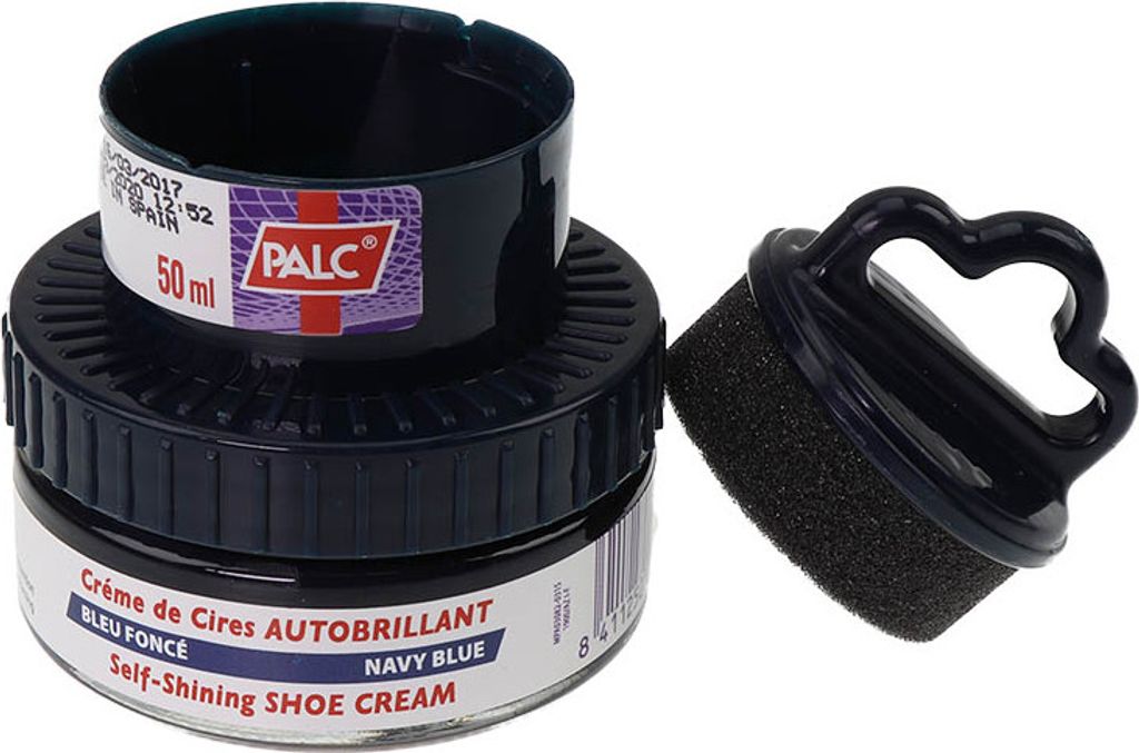 PALC Selbstglanz Wachs Schuhcreme marine blau 50ml – mit Produktbild 