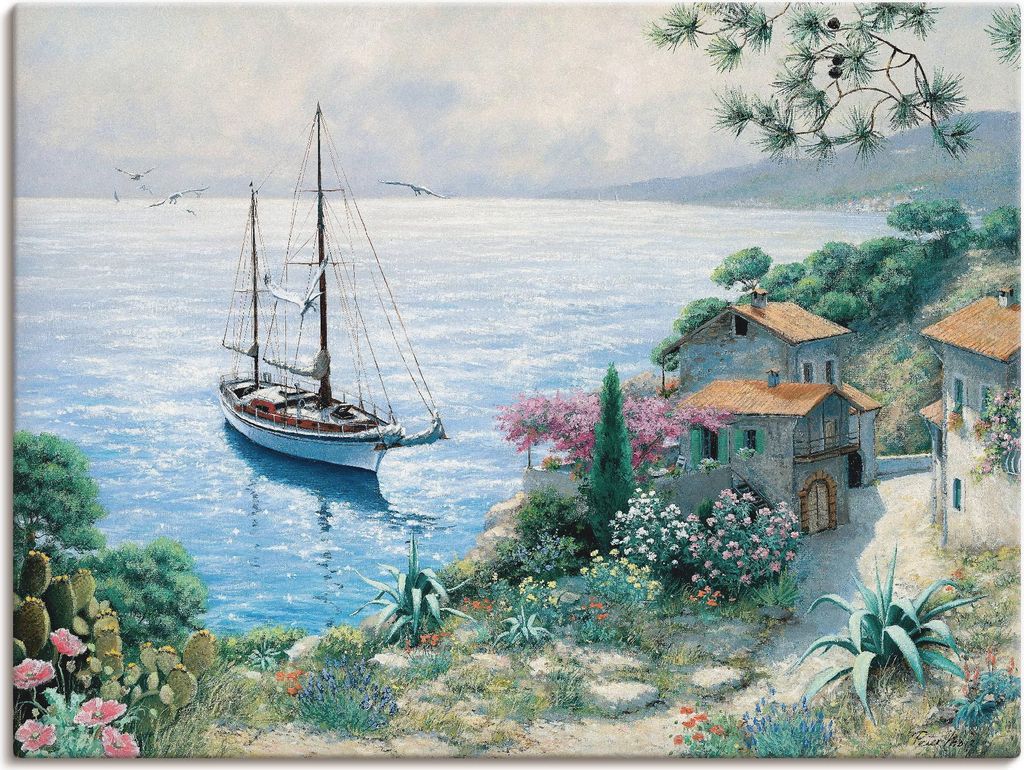 ARTland Leinwandbild Die Bucht Größe: 40x30 cm