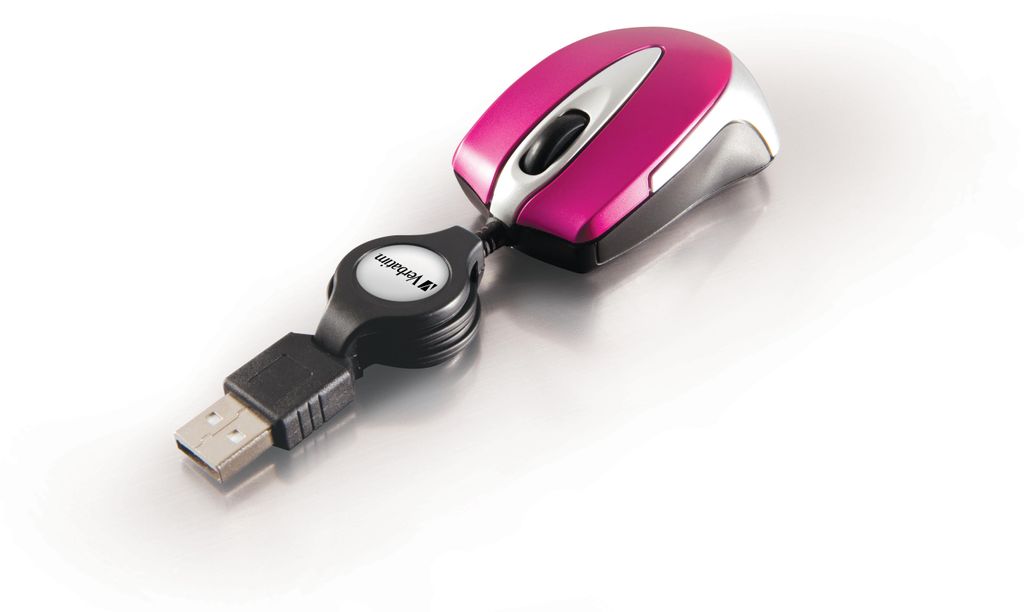 Verbatim Go Mini Usb-A1000 Dpi Mouse ottico rosa/rosa 49021 Immagine del prodotto 