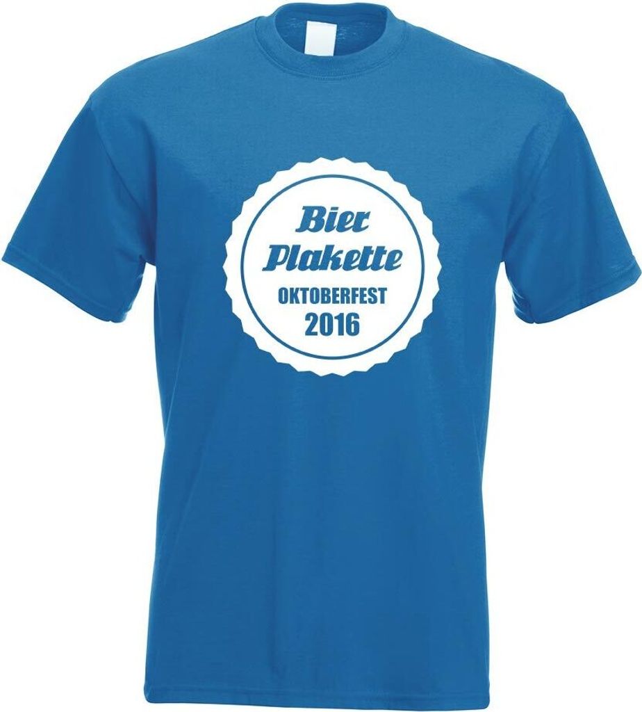 Kiwistar - T-Shirt - royal - Bierplakette 2013 M2 Motiv Bedruckt Funshirt Design Print - mit Motiv Bedruckt - Funshirt Design - Sport - Freizeit -...