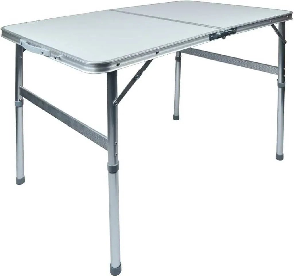 Table de camping pliable Mannesmann M70115 légère avec poignée de transport