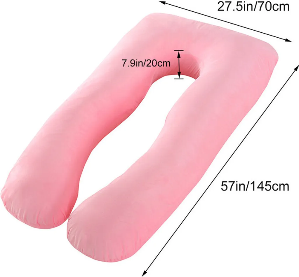 Coussin de maternité grand confort pour dormir sur le côté rose