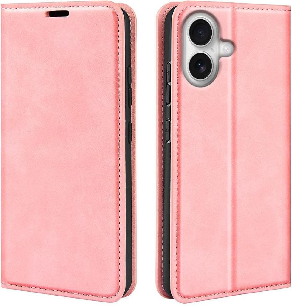 Mobigear Retro Slim iPhone 17 Hülle Klapphülle Geldbörse - Pink