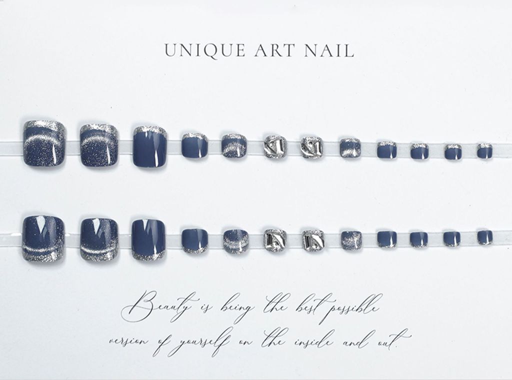 INF Edelstein Katzenaugen Pediküre Nagelsticker - Eleganter Stil