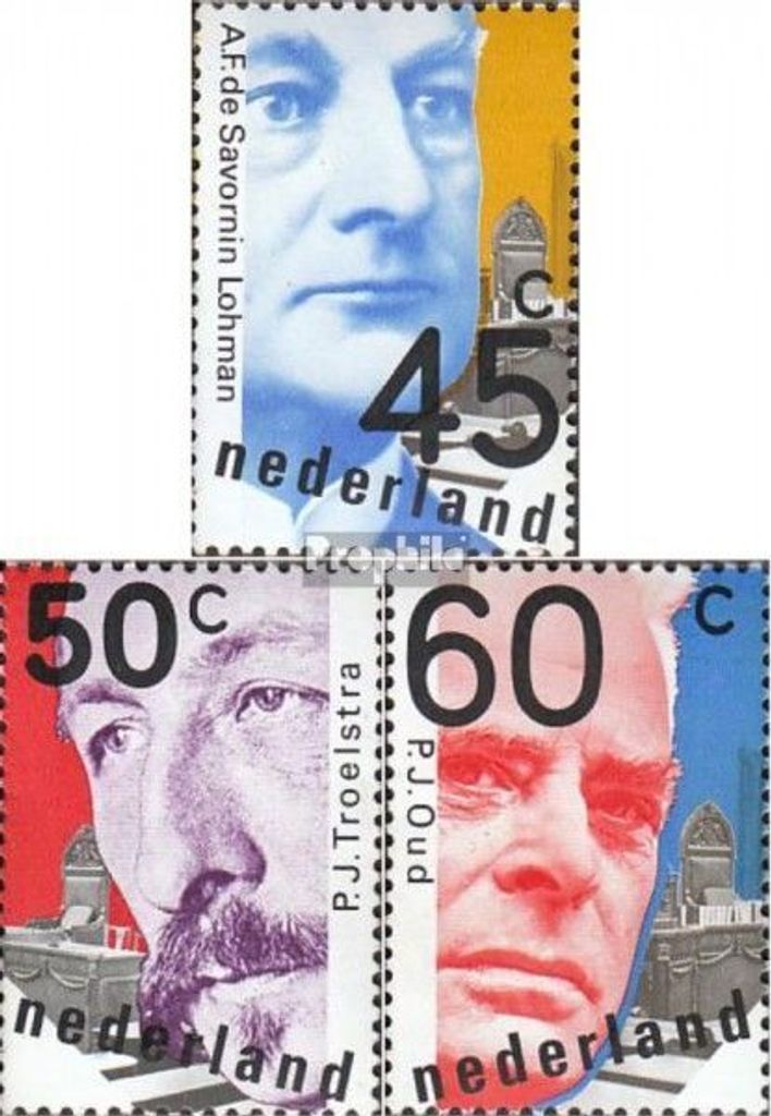 Briefmarken Niederlande 1980 Mi 1151-1153 (kompl.Ausg.) postfrisch Niederländische Politiker