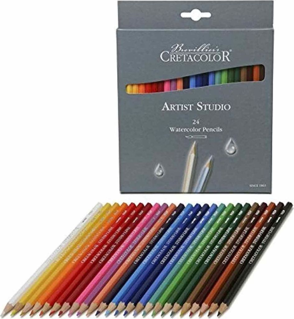 24 Artist Studio Buntstifte wasservermalbar