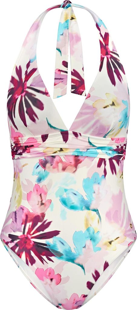 Triumph Damen Badeanzug Summer Fleur Plunge - PINK - DARK Produktbild 