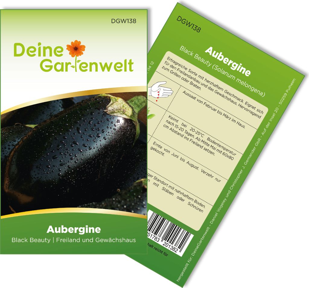 Aubergine Black Beatuy Samen - Solanum melongena - Produktbild 