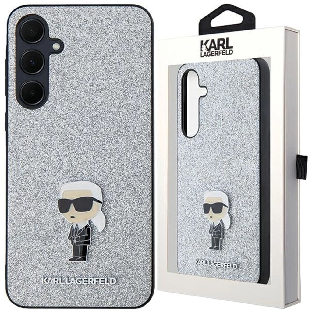 Karl Lagerfeld Fester Glitzer-Ikonik-Logo-Metallpin - Produktbild 