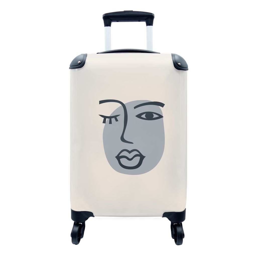 MuchoWow® Koffer Handgepäck Trolley Rollkoffer Kleine Produktbild 