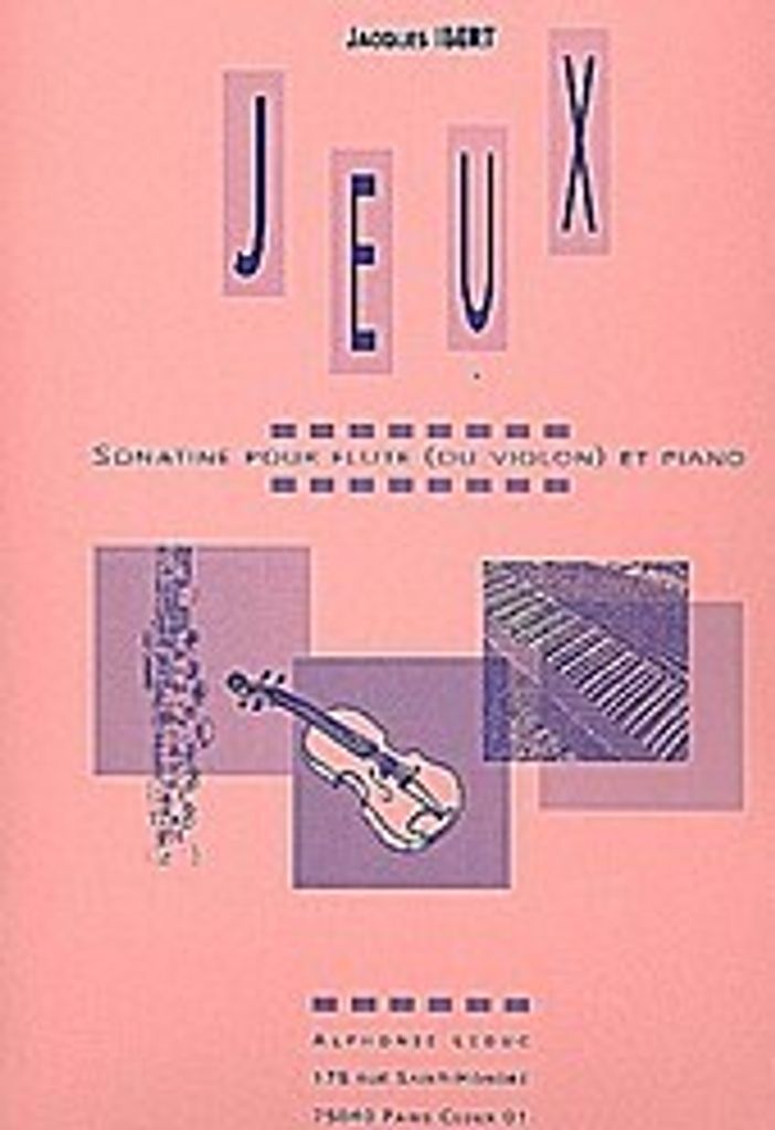 Jeux : Sonatine pour flûte(violon) et piano
