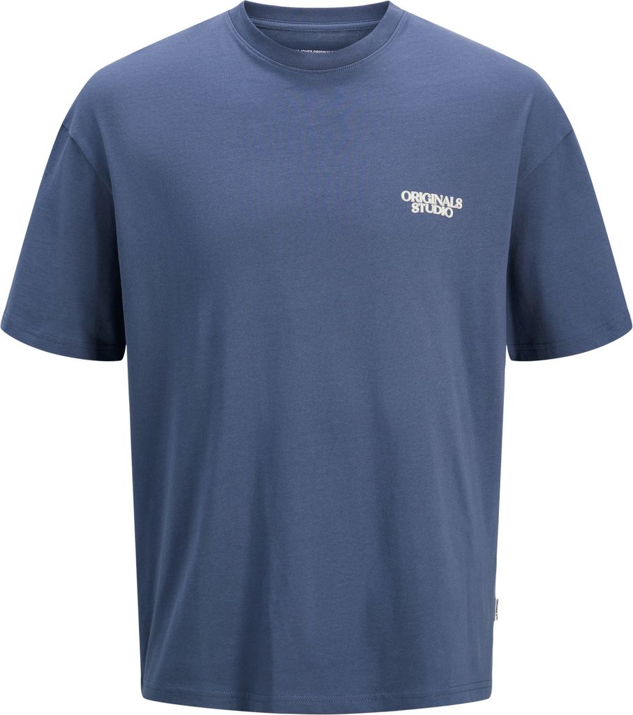 JACK&JONES ORIGINALS JORBROOKLYN BACK TEE SS CREW NECK Nightshadow Blue L