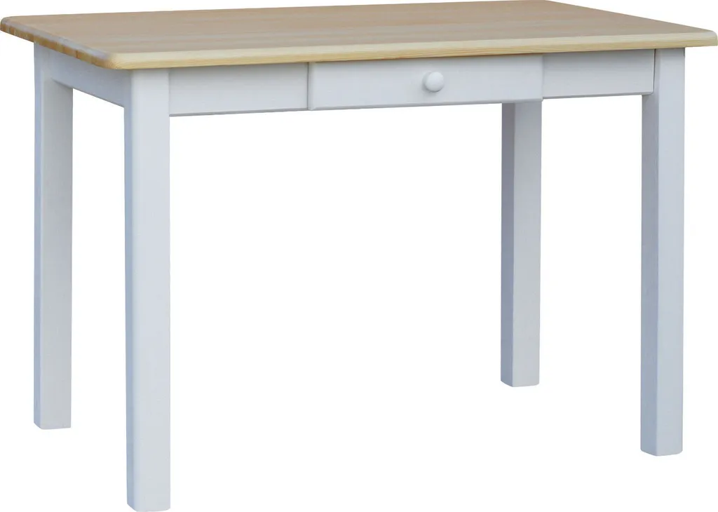 Tavolo Laccato Bianco 90x60 in Pino Massello | Struttura Rinforzata