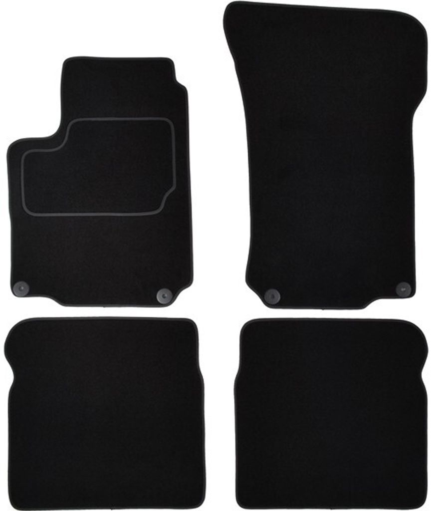 CUSTOPOL Fußmatten Set Autoteppiche für SEAT Toledo II Limousine (1M2) Vorne+Hinten