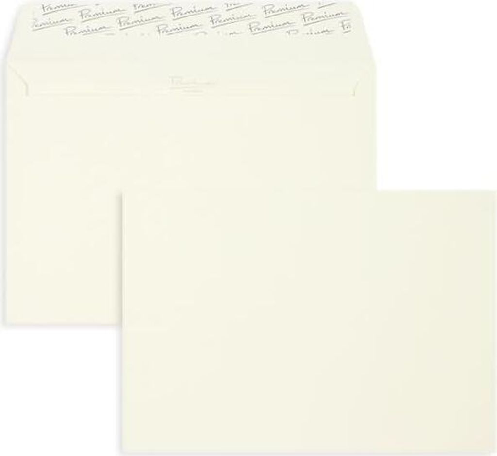 Briefumschläge C5 120g/qm haftklebend VE=500 Stück creme