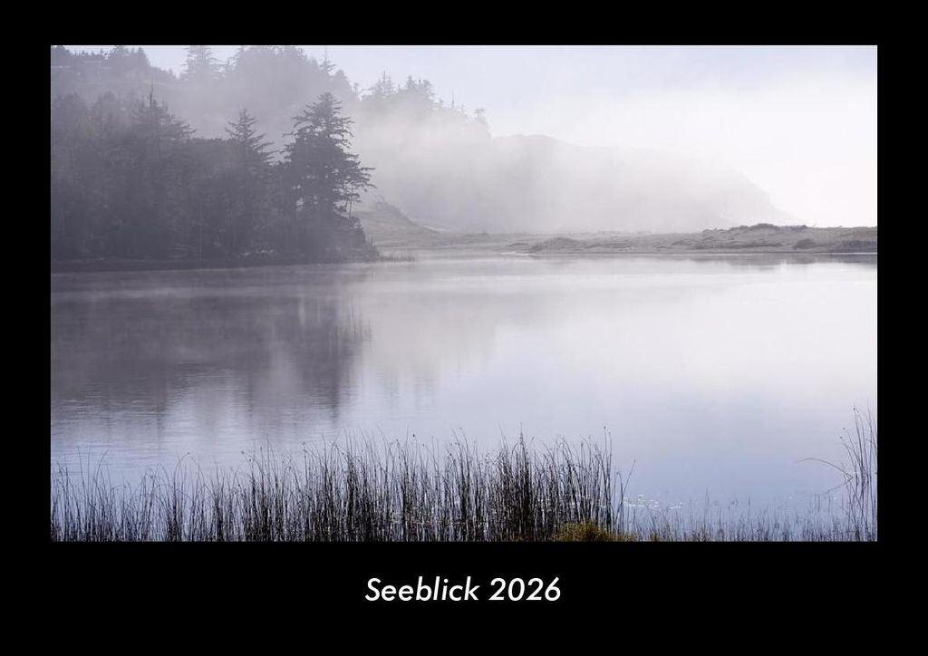 Seeblick 2026 Fotokalender - Querformat DIN A3, Monatskalender mit Bild-Motiven aus Fauna und Flora, Natur, Blumen und Pflanzen