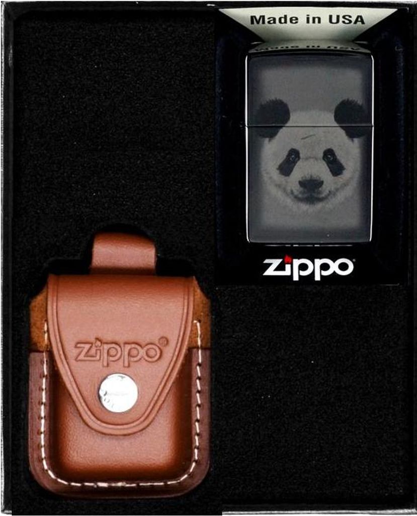 ZIPPO Feuerzeug PANDA DESIGN Geschenkset Nr. 2