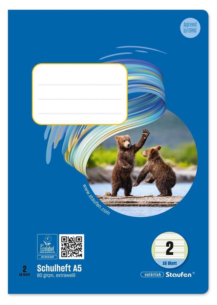 Staufen® style 040516002 Heft LIN2 - A5, 16 Blatt, 80 g/qm, Productafbeelding 