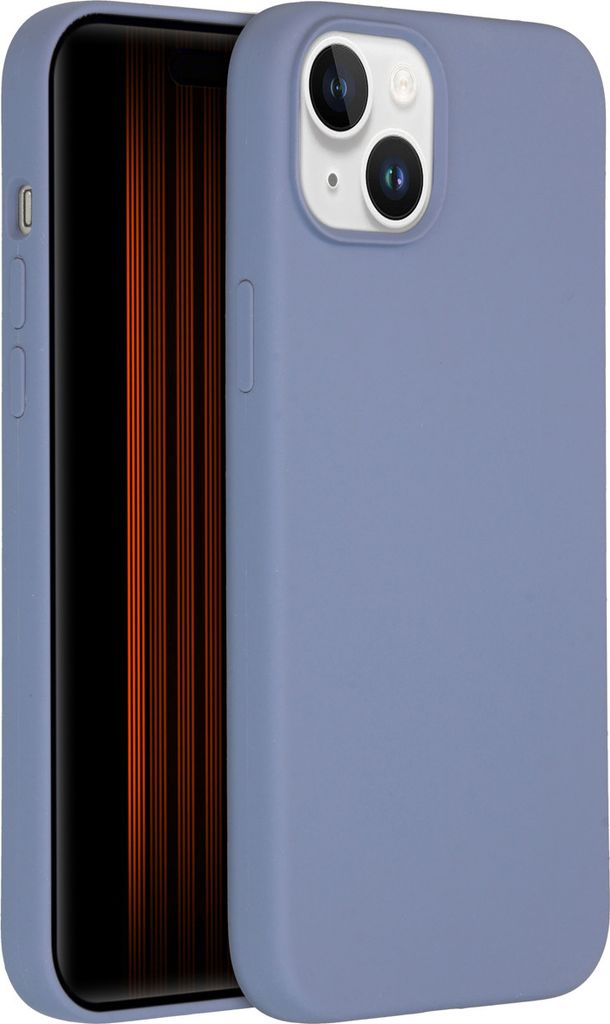 iPhone 15 Plus Hülle - Silikon - Accezz Soft Case/Backcover - Grau