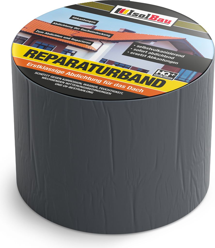 Isolbau Butyl Reparaturband - Anthrazit, 100 mm x 10 m - Produktbild 