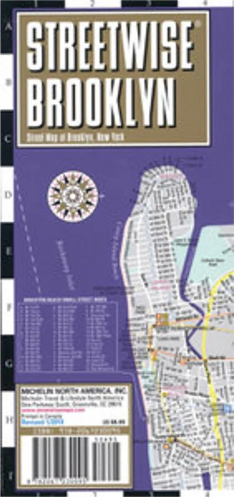 Ne vous perdez plus à Brooklyn : Carte de ville New York haute résistance