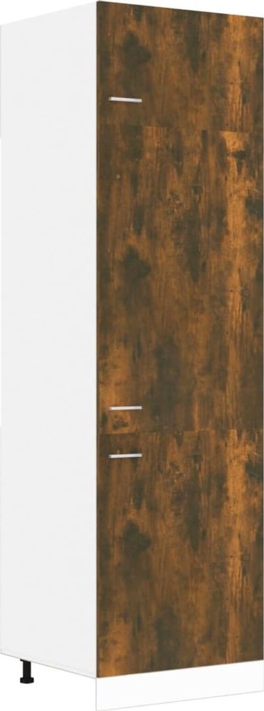 Kühlumbauschrank Lyon Räuchereiche 60x57x207 cm Holzwerkstoff