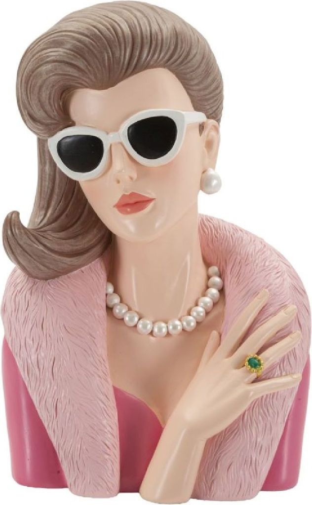 o Ferretti Figurka Paryżanka 18x12x28 cm różowa Zdjęcie produktu 