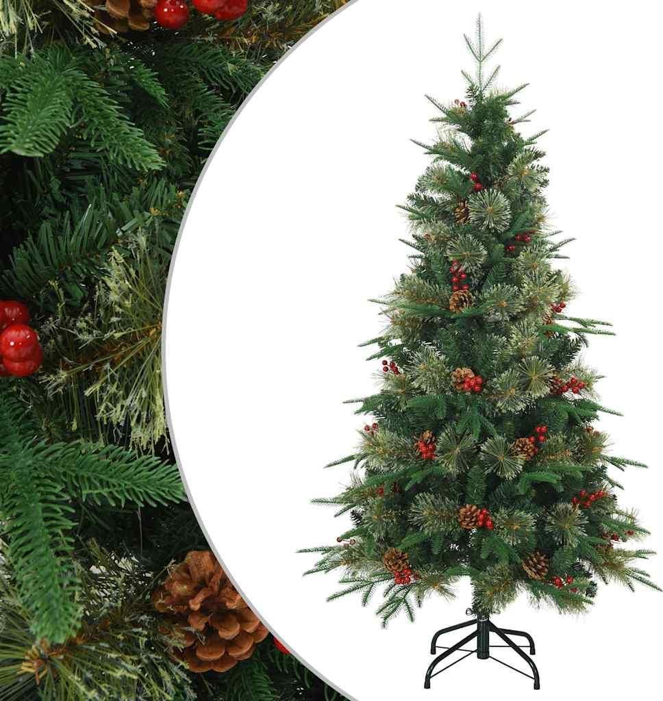 Künstlicher klappbarer Weihnachtsbaum mit Ständer Grün 120 cm