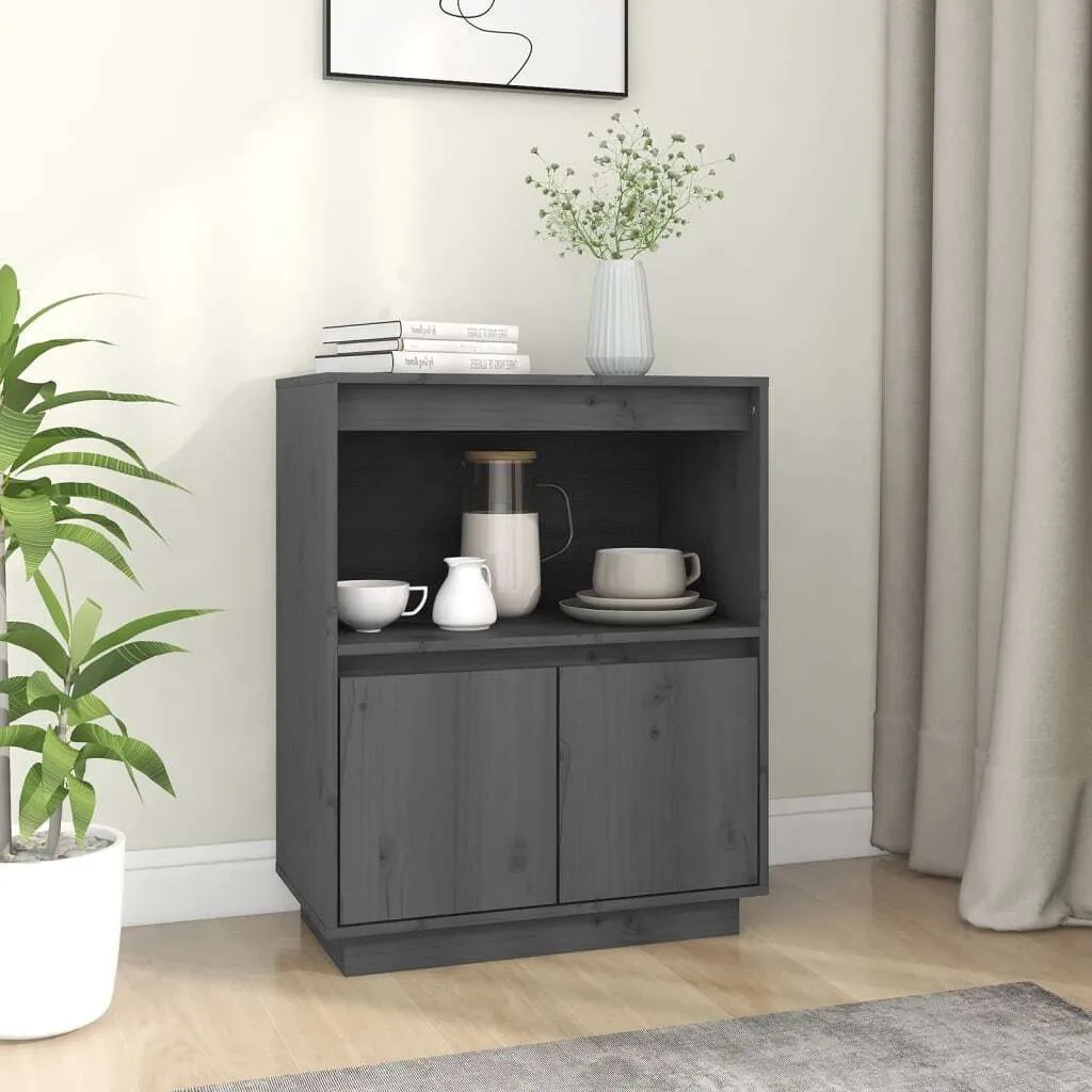 Mobili Maison Exclusive: Credenza in Legno Grigia 60x34x75 cm - Offerta
