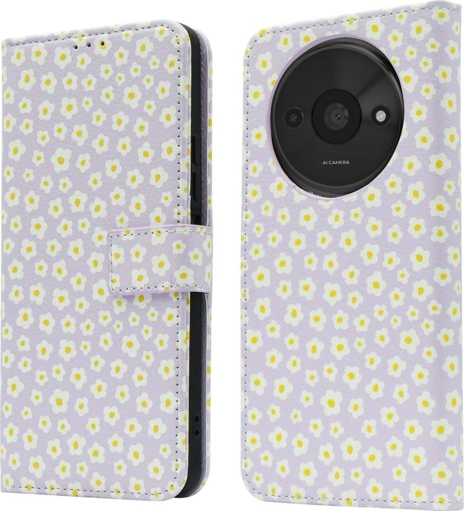 imoshion Design Klapphülle Xiaomi Redmi A3 - White Daisy